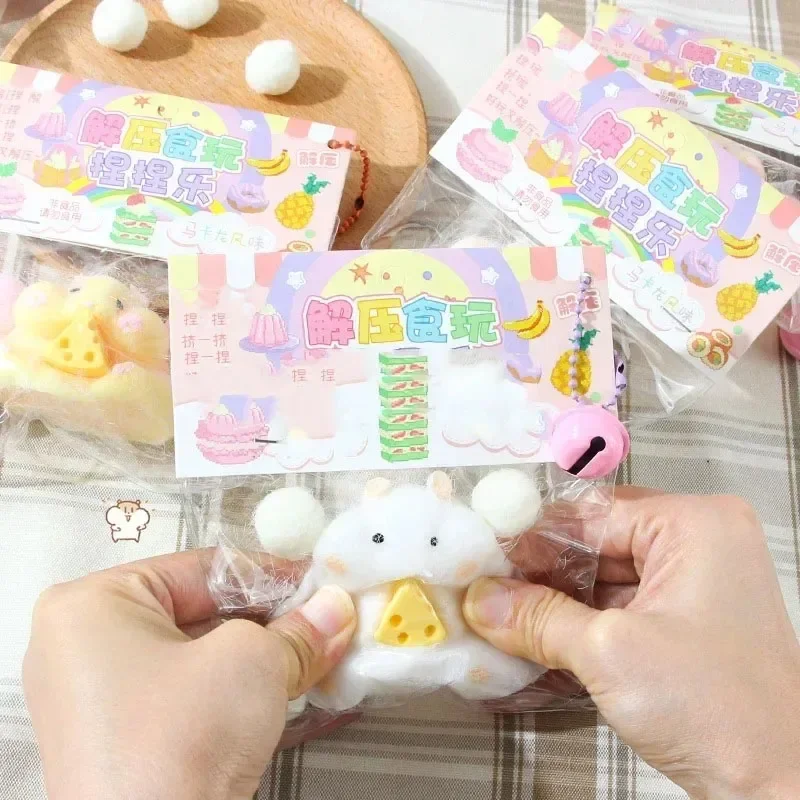 Cute Hamster Squirrel Pinch Toy Music Slow Rebound Stress Relief Toy High Appearance Kawaii Office Finger Stress Relief Toys