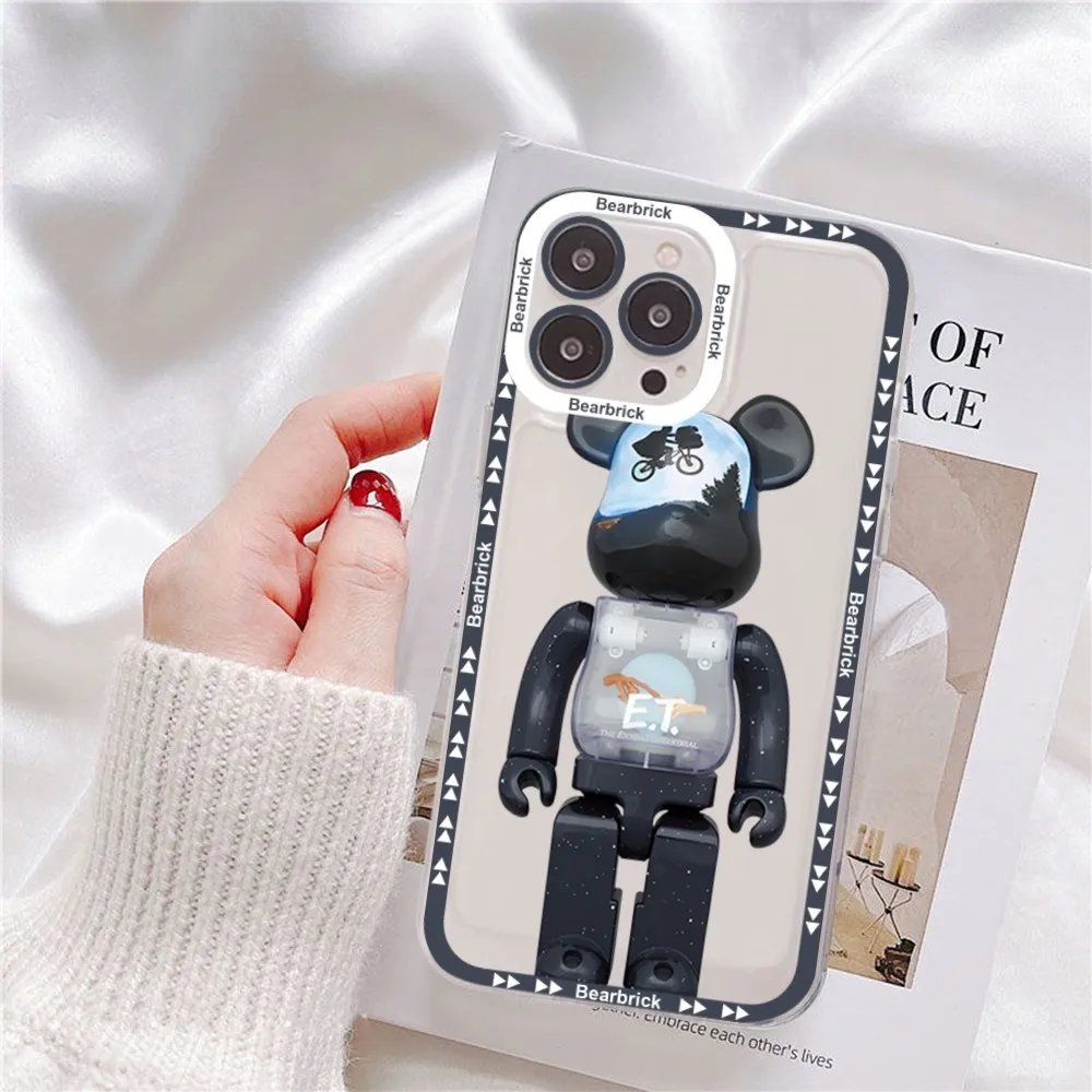 Japan B-BearbrickS Toy For Samsung S 20 21 22 23 lite plus ultra Clear Mobile Cover Funda