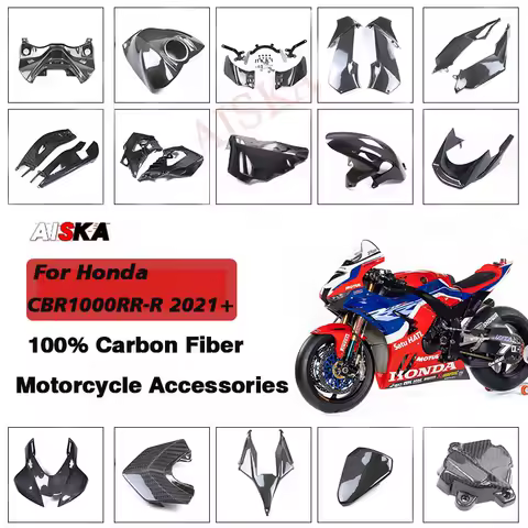 For HONDA CBR1000RR-R CBR 1000RRR 2021 2022 2023 Carbon Fiber Motorcycle Fender Winglets Front Side Panel Fairings Accessories