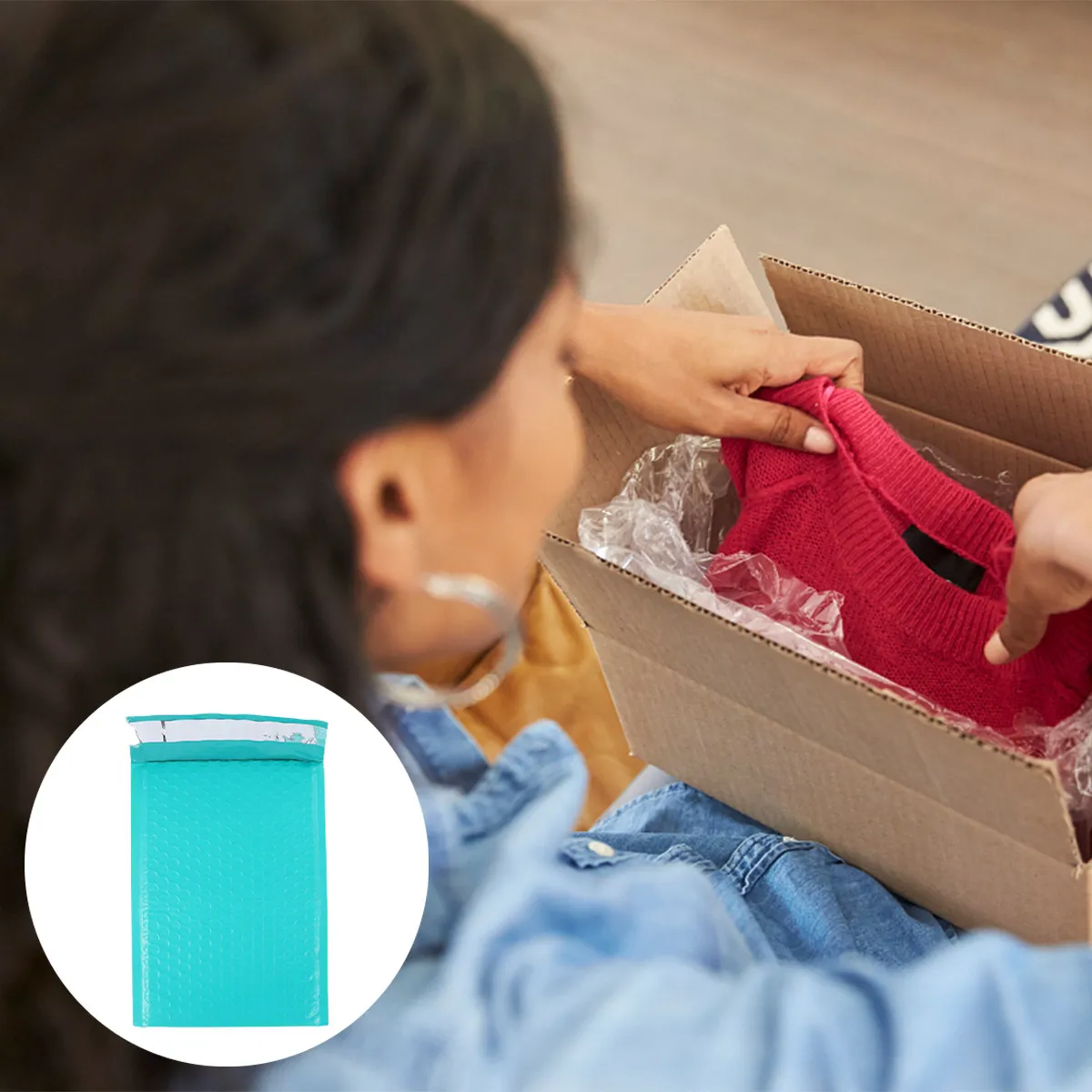 25Pcs Bag Waterproof Shockproof Storage Pouch Lightweight Mailer for Cosmetics Books