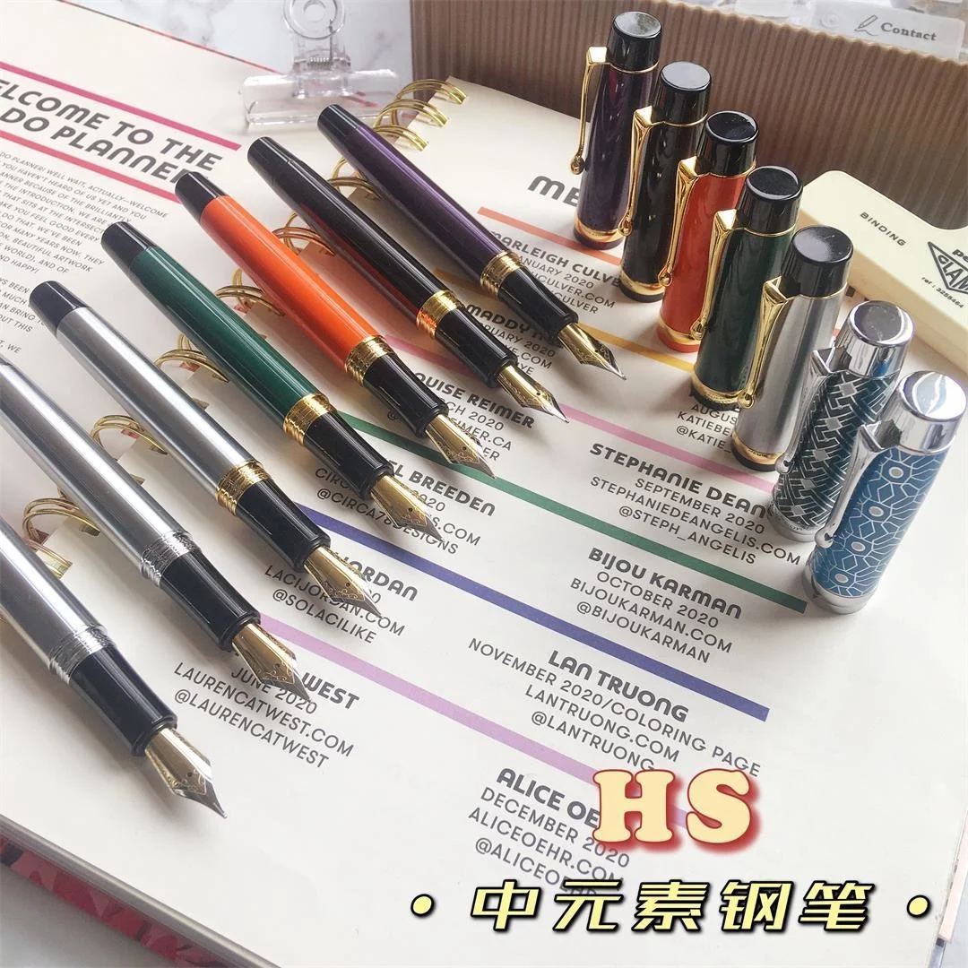 HS Medium Element  Metal Tofu  Fountain Pen Rotating Ink Refill