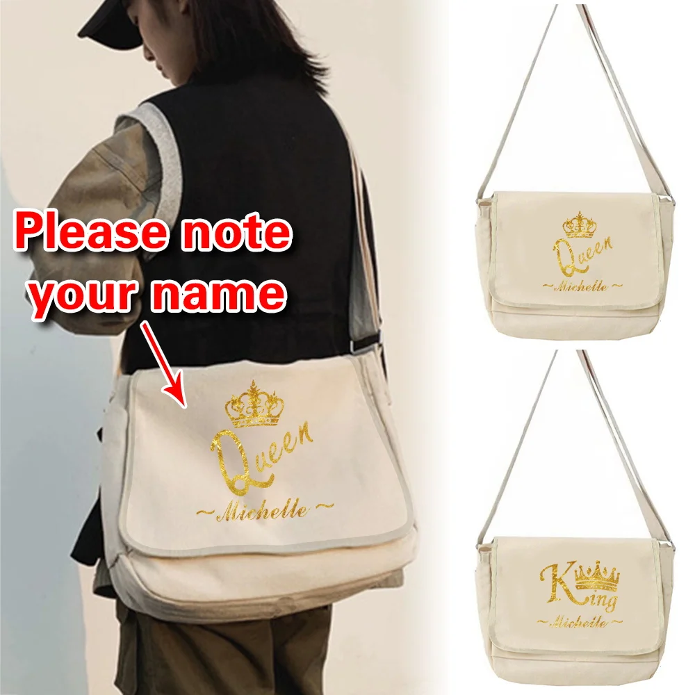 

Персонализированная сумка для покупок с индивидуальным именем, женская винтажная универсальная сумка-органайзер с флипом, портативная сумка