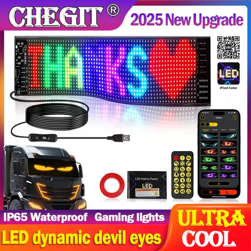 

НОВОЕ приложение Truck Eye Bluetooth, светодиодная матричная пиксельная панель, ночник, сделай сам, программируемый гибкий для автомобильного магазина, бара отеля
