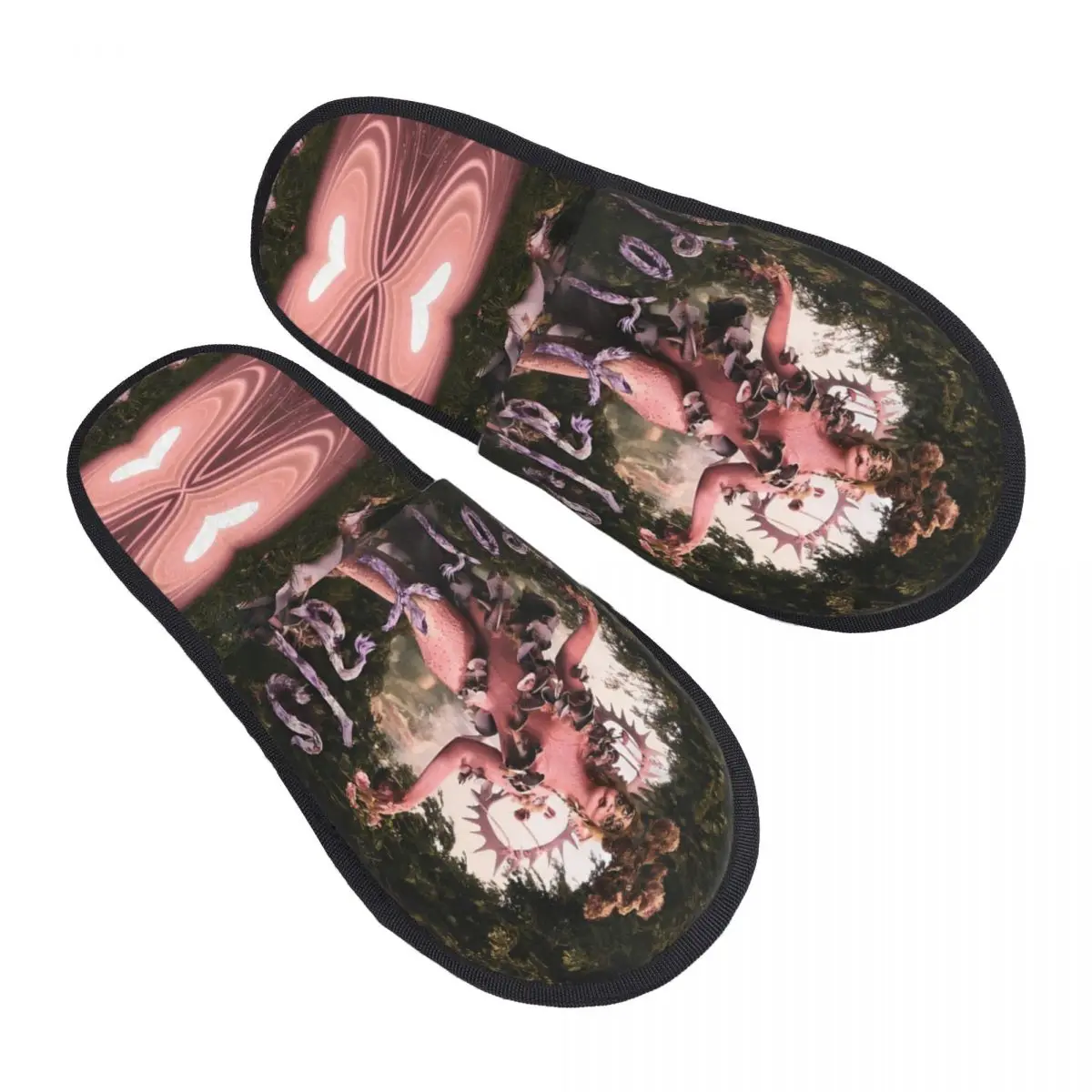 Custom Portals Mushroom Melanies Martinez House Slippers Women Cozy Memory Foam American Singer Slip On Hotel Slipper Shoes