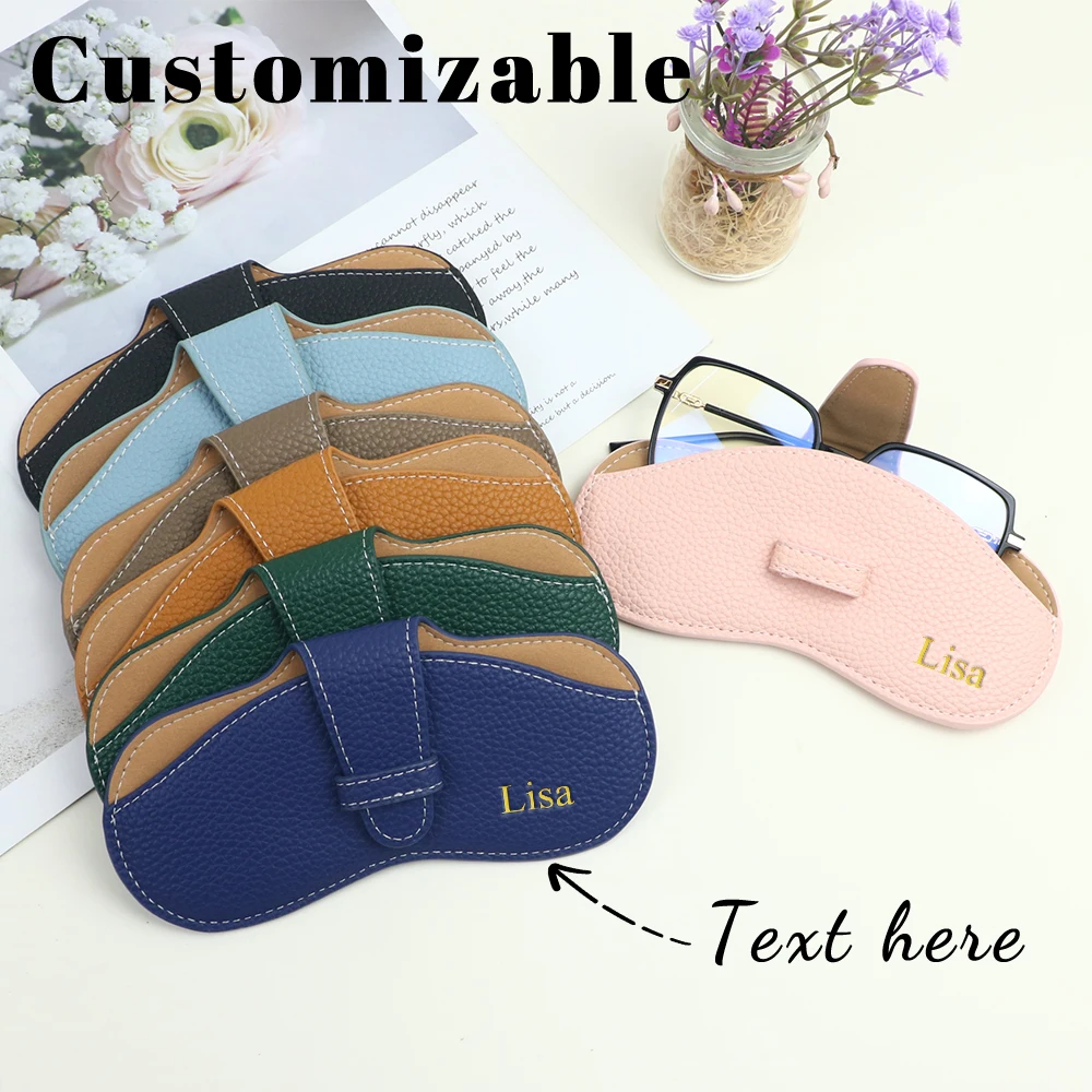Customized Name Portable Nearsighted Glasses Storage Bag, Pressure-Resistant Sunglasses Protection Case, Ins Eyeglass Box