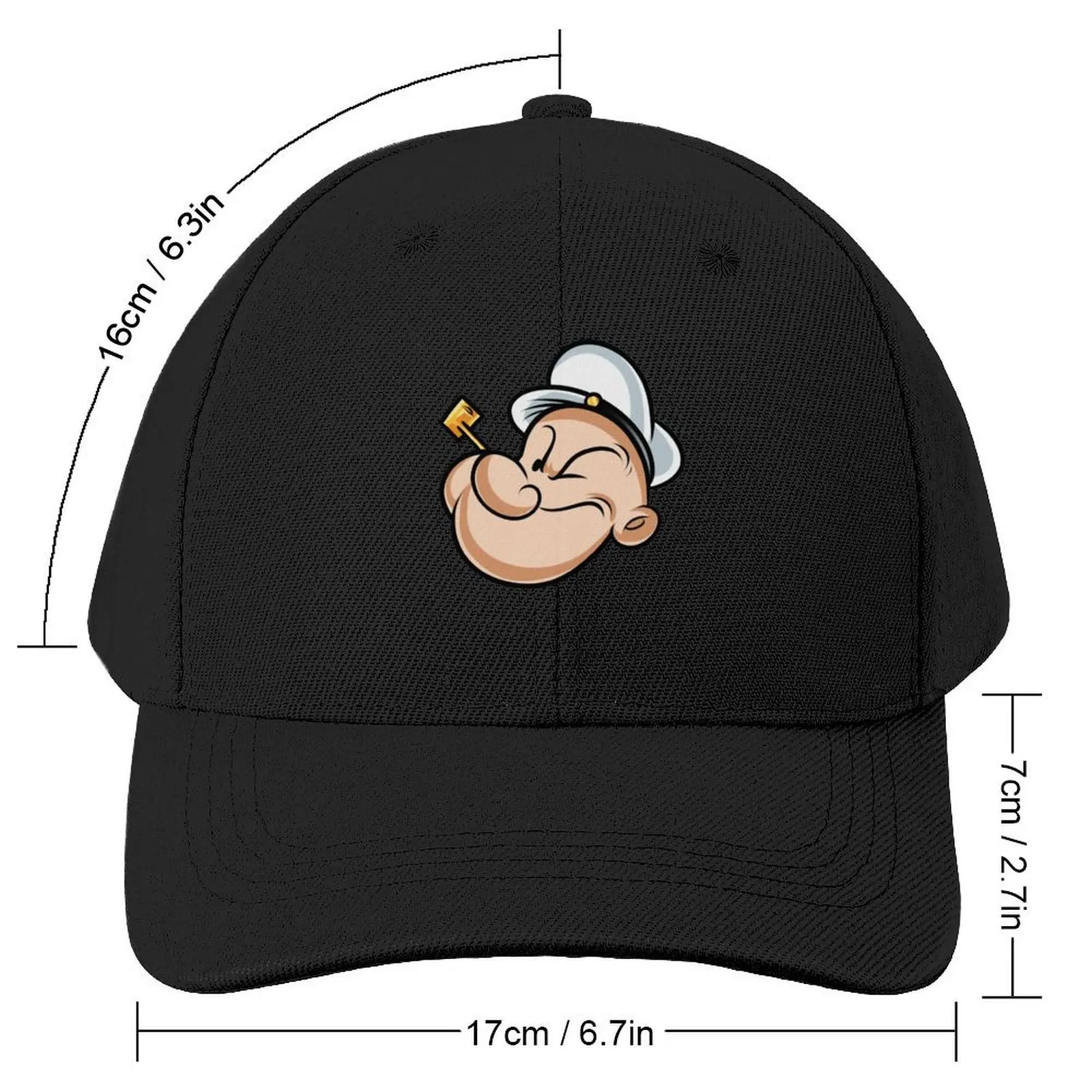 POPEYE THE SAILOR MAN Baseball Cap tea Hat Hood Kids Hat Women's Golf Wear Men's