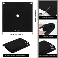 1/2/5Pcs Fireproof Welding Protective 1800°F Blanket High Temp Insulation Retardant Carbon Felt Blankets for Metal Working 2025 4