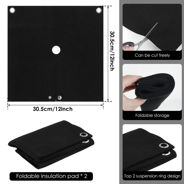 1/2/5Pcs Fireproof Welding Protective 1800°F Blanket High Temp Insulation Retardant Carbon Felt Blankets for Metal Working 2025 4 1/2/5Pcs Fireproof Welding Protective 1800°F Blanket High Temp Insulation Retardant Carbon Felt Blankets for Metal Working 2025 4