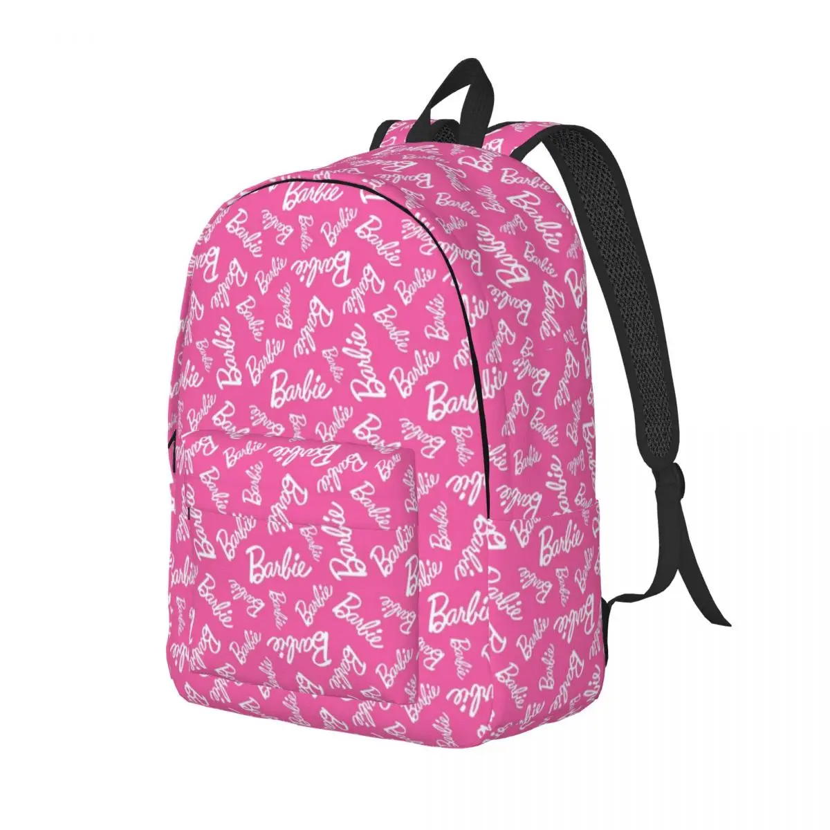 Custom 3D Print Barbie Pattern Canvas Backpack for Boys Girls School College Travel Bags Men Women Bookbag Fits 15 Inch Laptop