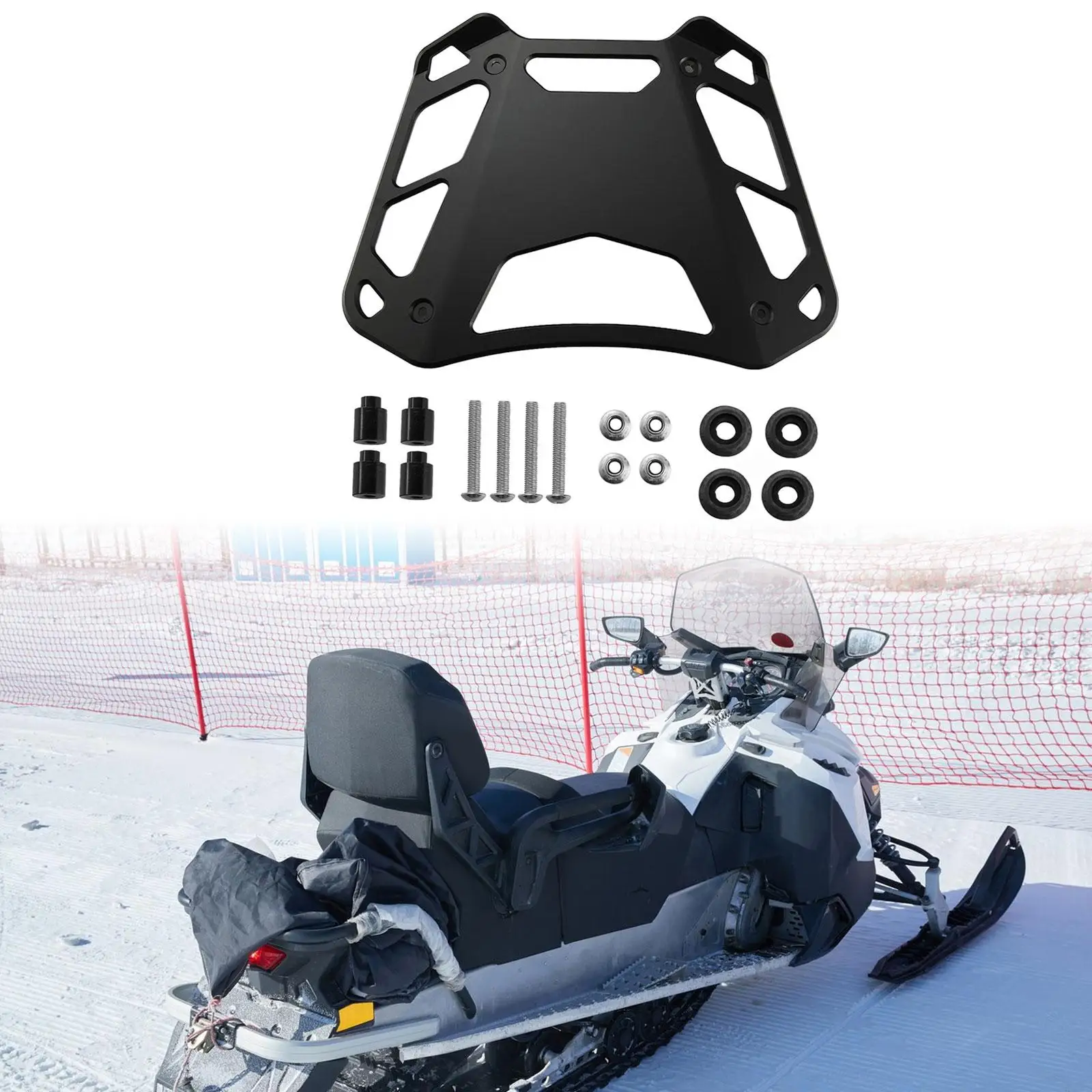 

Motorcycle Cargo Luggage Rack Rear Mounting Aluminum Bar Accessory for Can-am Spyder F3-T F3 Limited 2017 Up