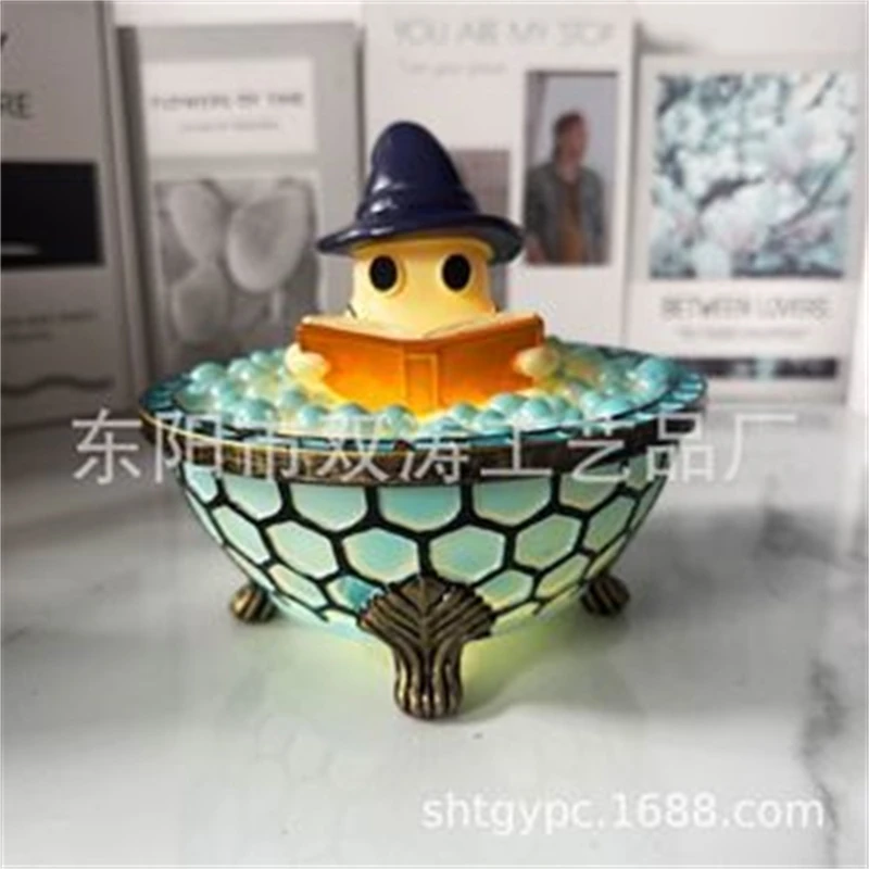 

Ночник из смолы на Хэллоуин, декоративная фигурка, украшение из смолы, настольная лампа для украшения дома, вечеринки, подарок для детей и взрослых