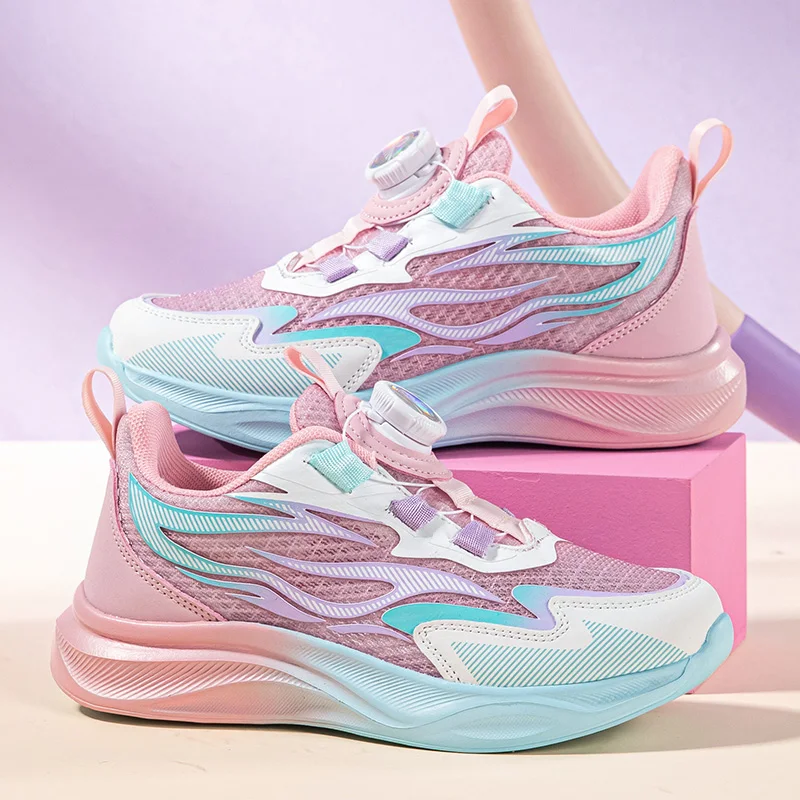 

Convenient Hook Loop Kids Shoes Soft Buffer Insole Durable Design Daily Outdoor Leisure Shoes