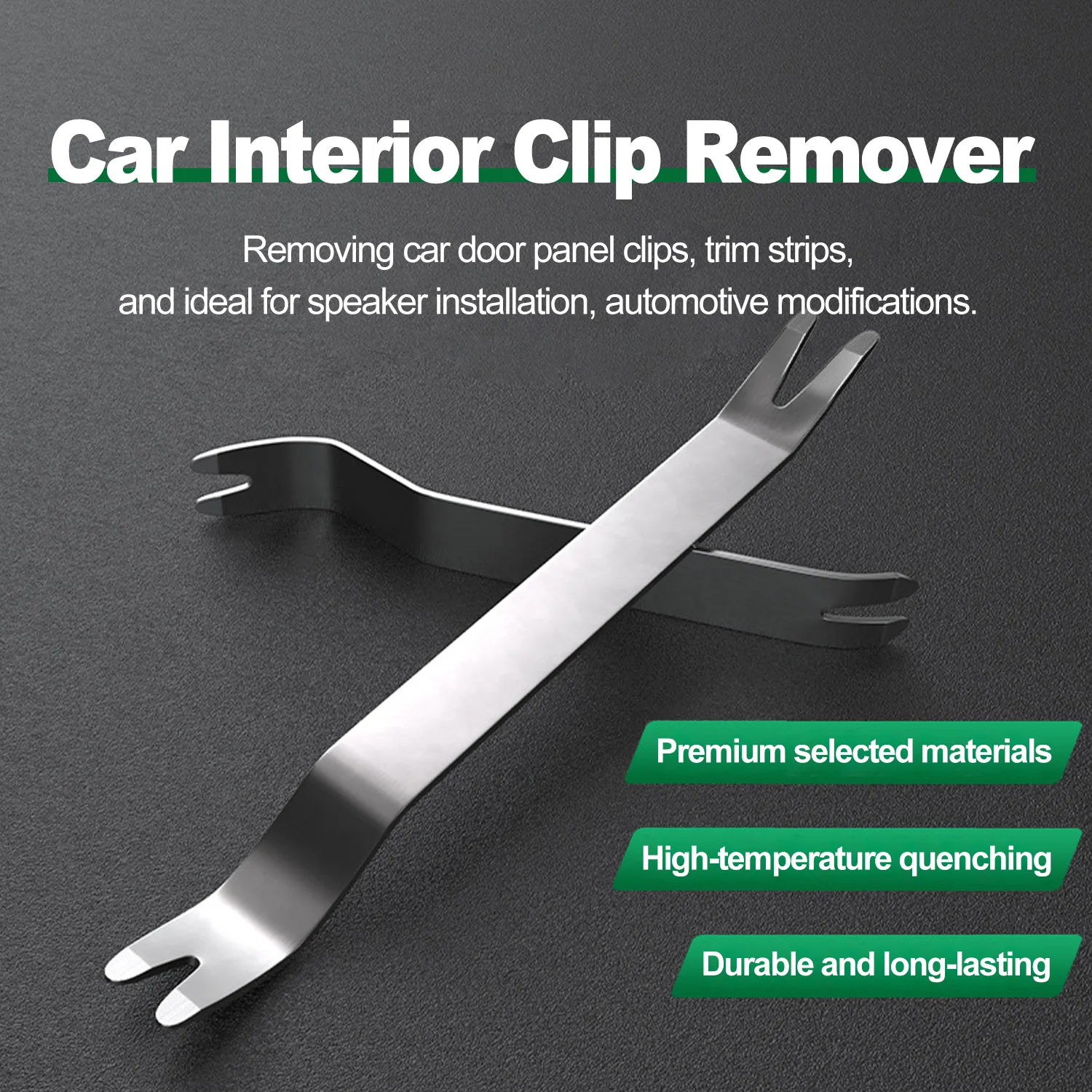 

Metal Trim Removal Tool Auto Fastener Remover Pry Tool Removal of Car Door Panel Audio Radio Panel Molding Dashboards Wheel
