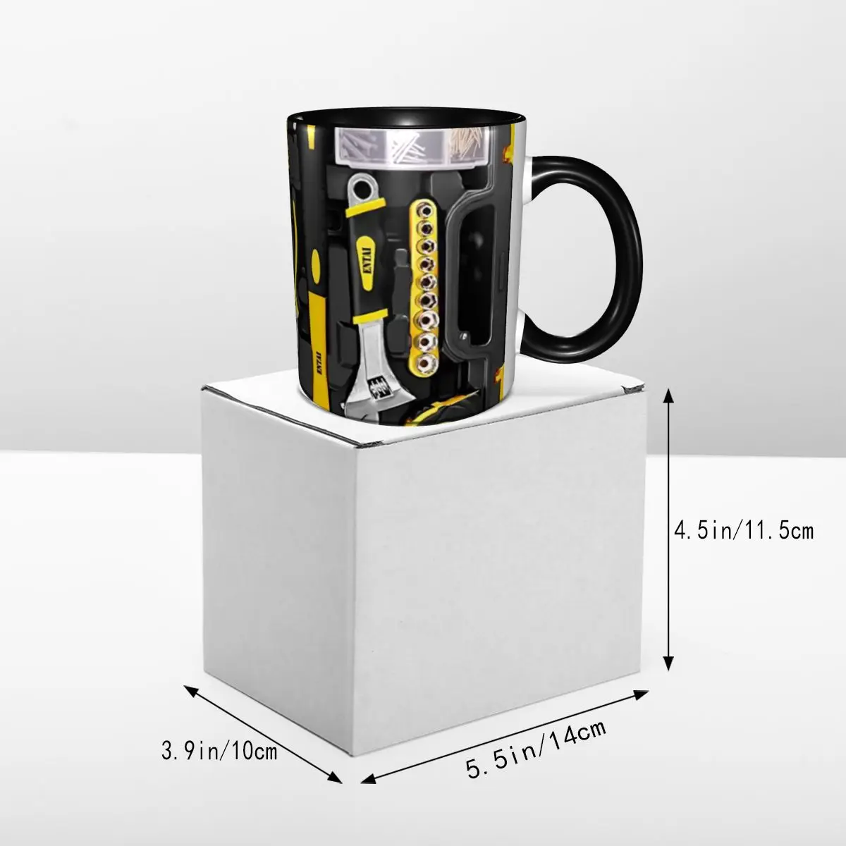 DIY Mechanics Large Toolbox Ceramic Mug Personalized Mechanic Coffee Cups Creative Gift 5