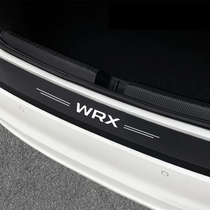 Car Door Threshold Scuff Plate For Subaru WRX Carbon Fiber Decals Car Trunk Rear Bumper Stickers Auto Car Accessories Styling