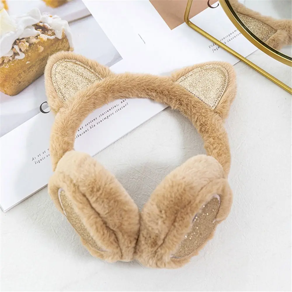 Fashion Cute Animal Earmuffs Winter Warm Outdoor Ear Covers Headband Soft Furry Ear Warmers Foldable Ear Muffs Earlap