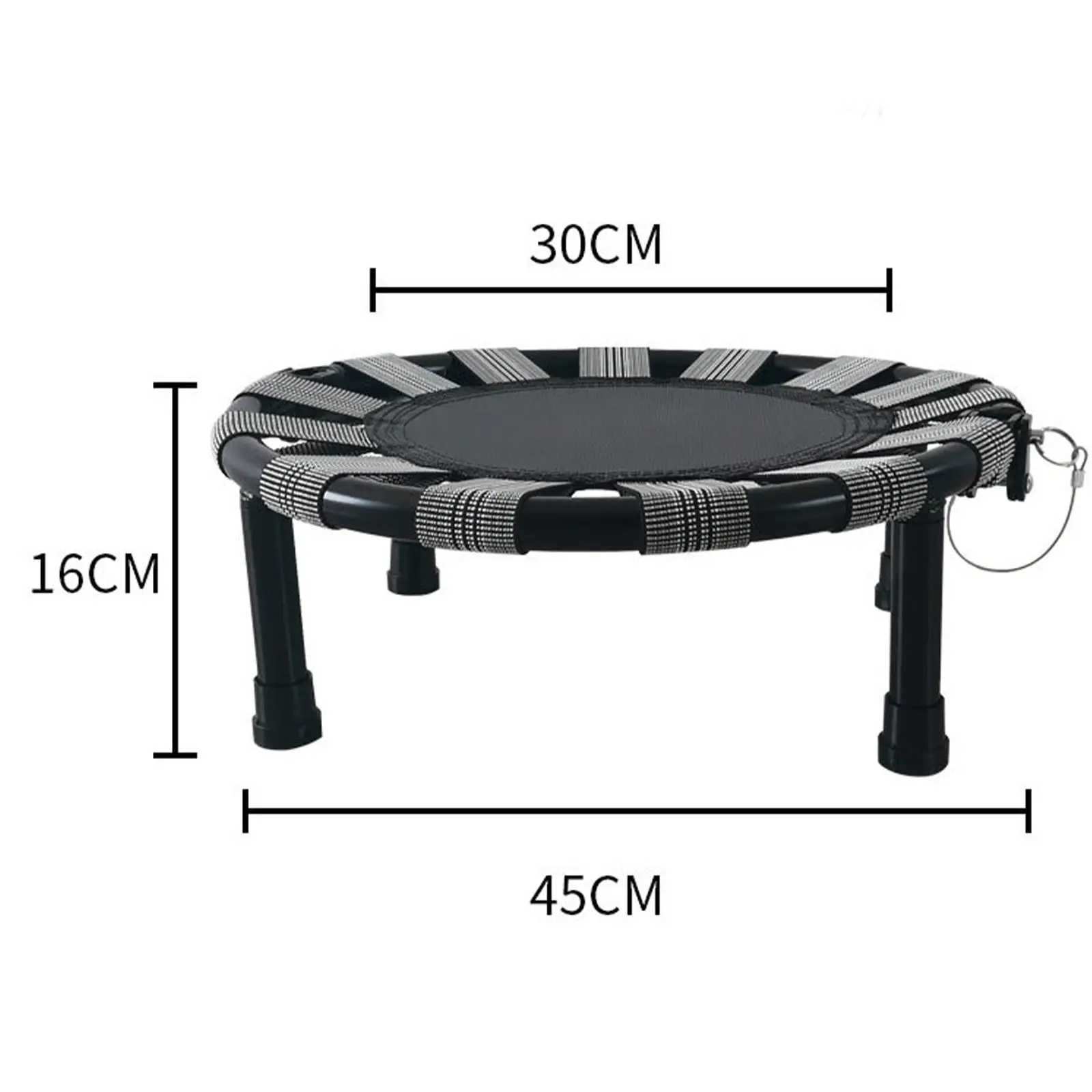 Mini Trampoline Round Trampoline,Portable Quiet Jumping Bed Folding Trampoline,for Workout Toy Exercise Fitness Adults