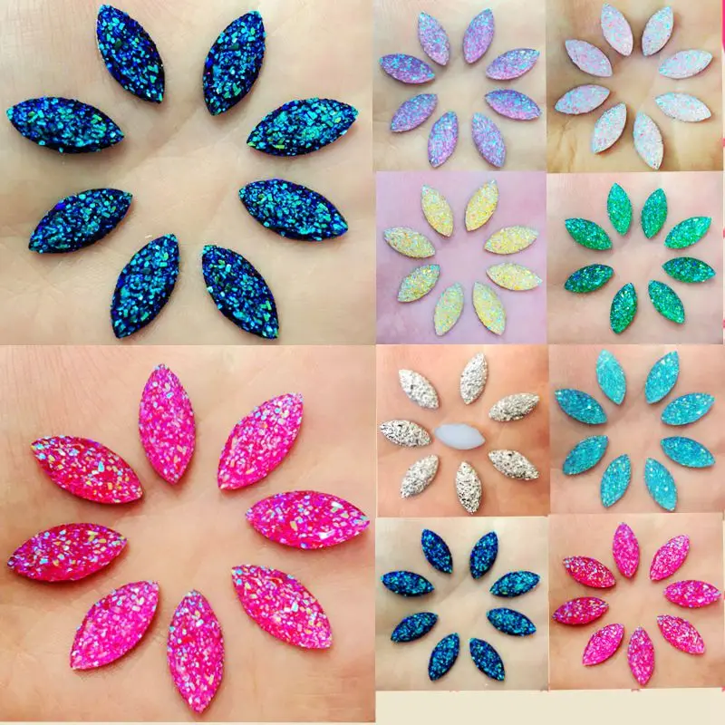 DIY 80PCS AB resin, shiny horseeye flat back scrapbook diy decorating party resin strass drill buttons No hole, no sewing-E80