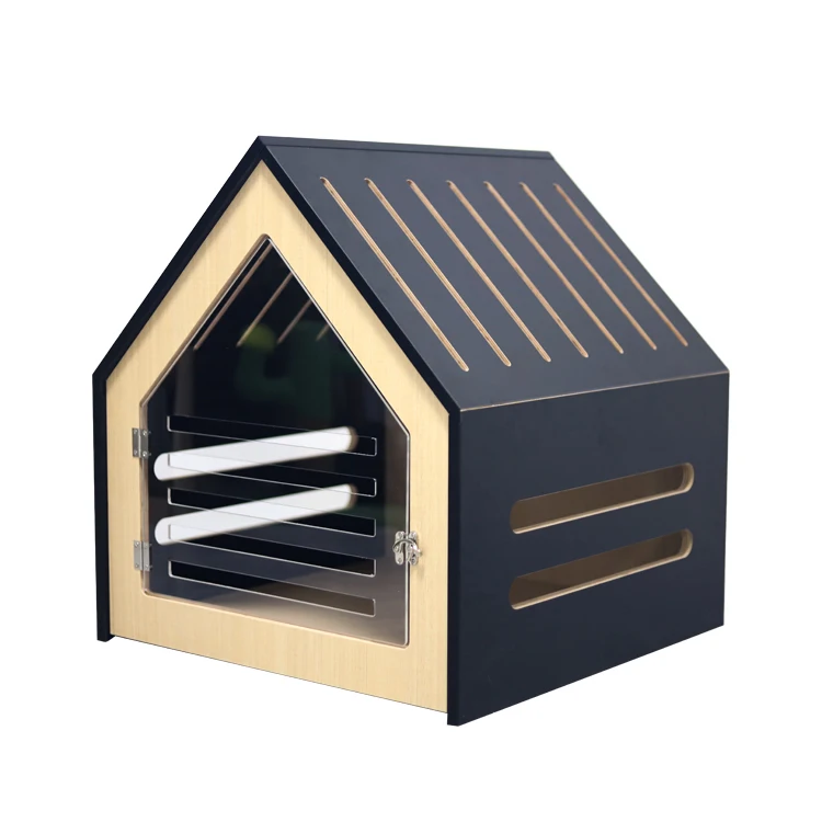 Full Edging Solid Wood Pet Designer Dog House Furniture Customization Indoor Cat Dog House Wooden Pet House