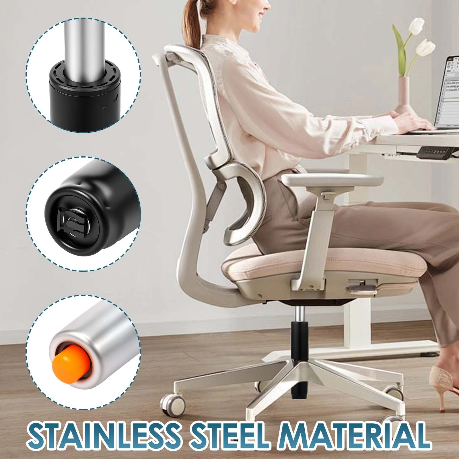 الثقيلة الهوائية دعم قضيب كرسي رفع الغاز اسطوانة لمكتب بار البراز امتصاص الصدمات المكبس استبدال المقعد الملحقات