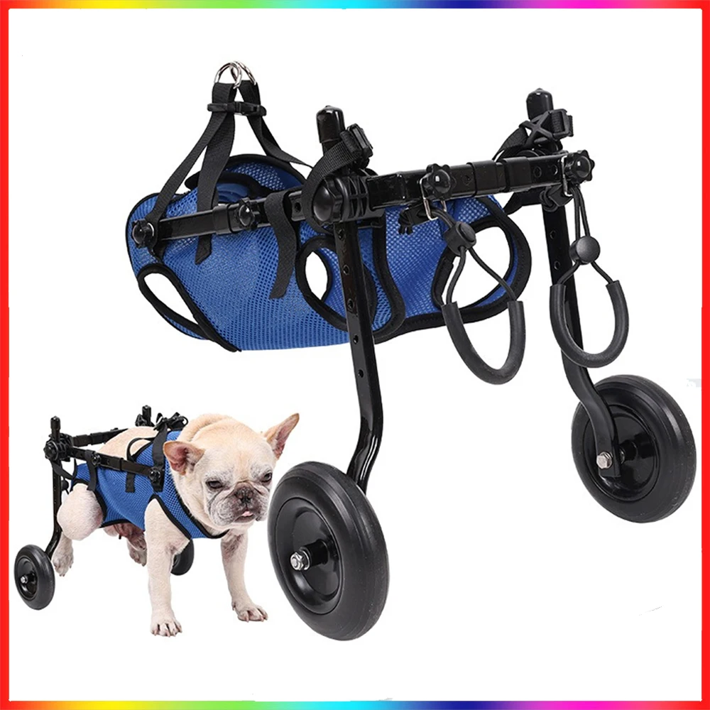 Pet Walk Booster Dog Wheelchair Disability Adjustable Dog Hind Legs Bracket Cat Dog Injured And Weak Rehabilitation Aid Car