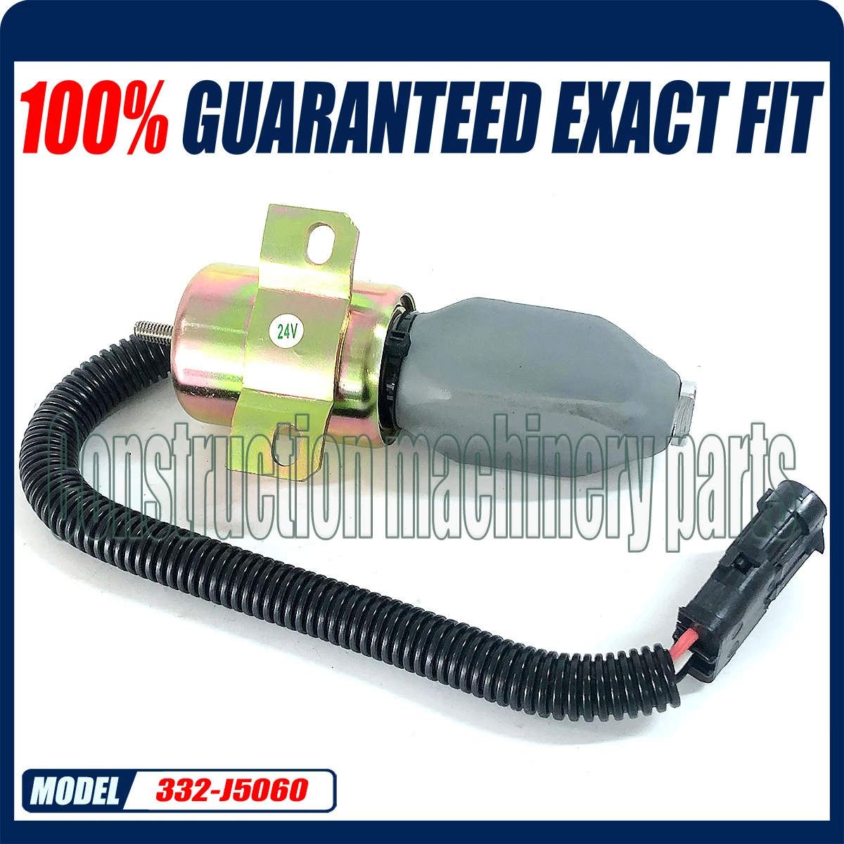 332/J5060 24V Fuel Stop Solenoid For JCB JS130 JS160 JS180 Stopper Motor 332-J5060 332J5060