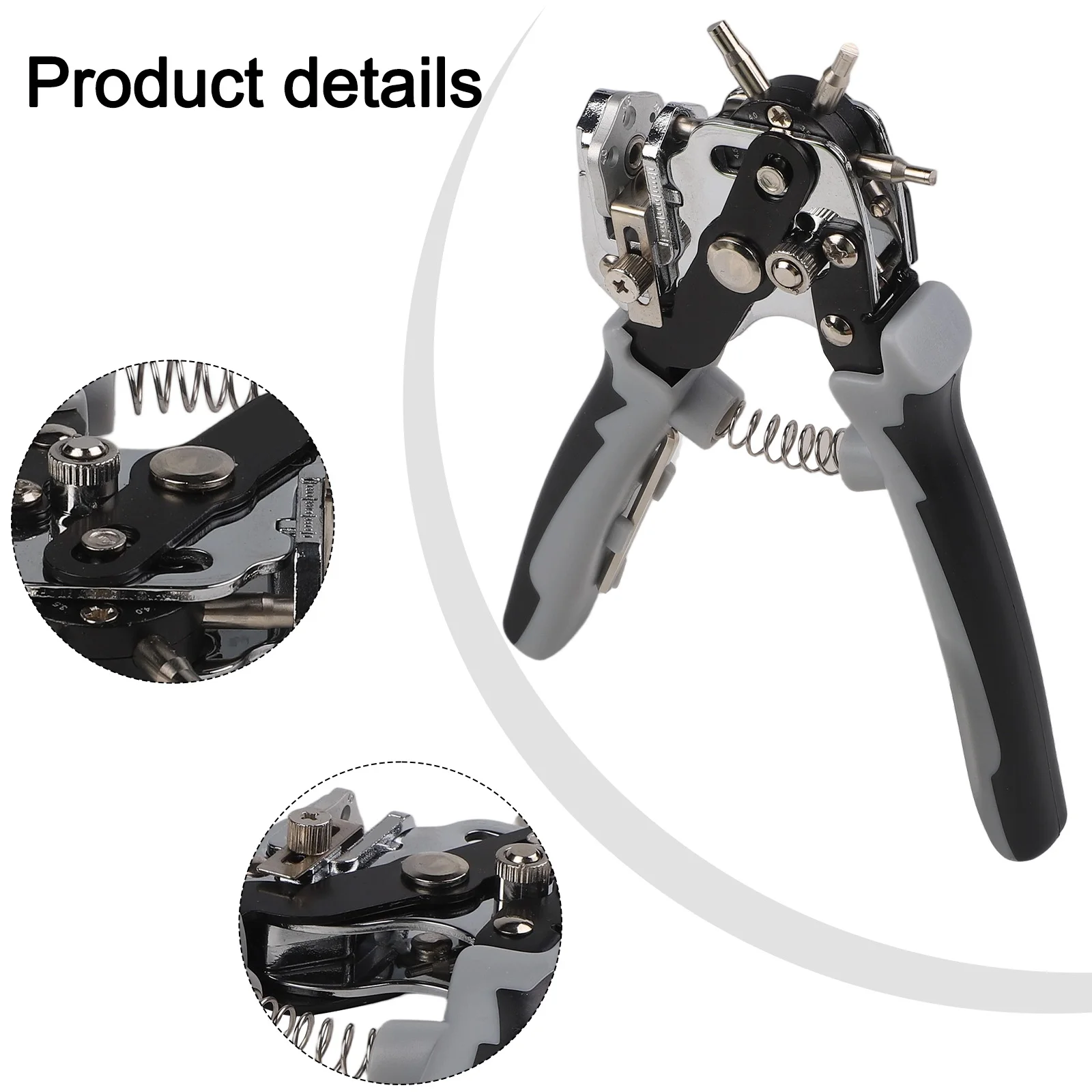 Adjustable Hole Punch Belt Punch Tool Non-Slip Grip V-Shaped Cutting Edge DIY Craft Hole Punch Tool Punching Tool