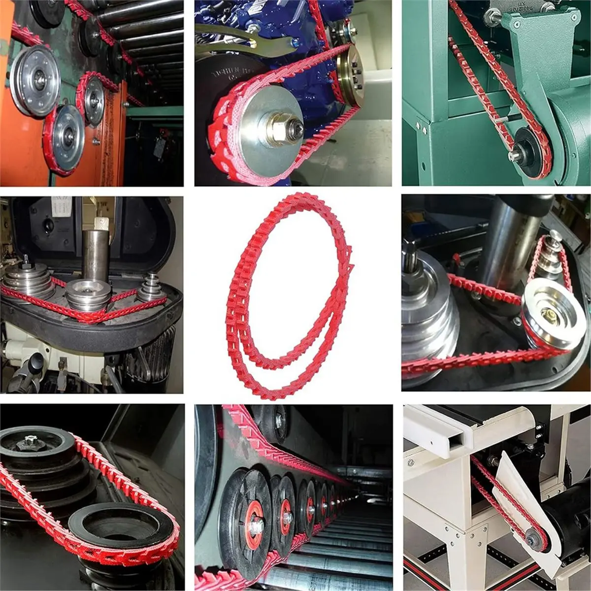 5FT Power Twist V Belt 1/2-Inch X 5 Feet A Type, Adjustable Link Drive Perfect for Wood Lathes, Table Saws