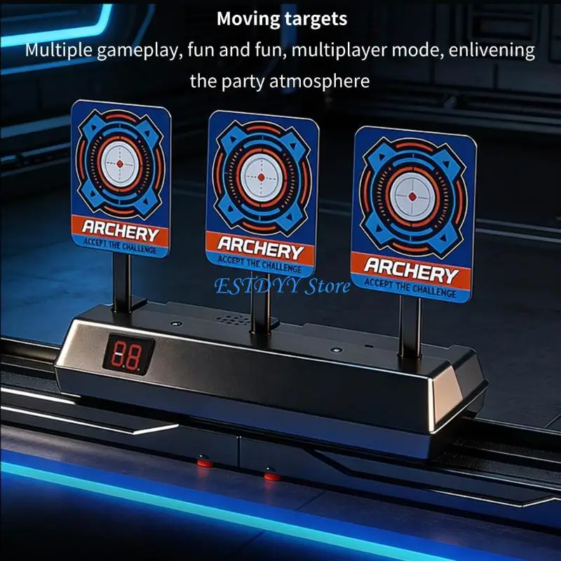 G6DE Automatic Resets 3 Head Electronic Scoring Targets Kids Sound Light Game Toy For Paintball Training And Fun Game
