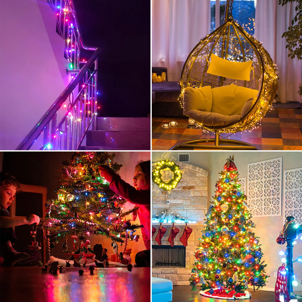 328FT-33FT 1000-100LEDS Fairy LED Patio String Light Outdoor Garden Garland Lawn Courtyard Lamp For Halloween Christmas Decor