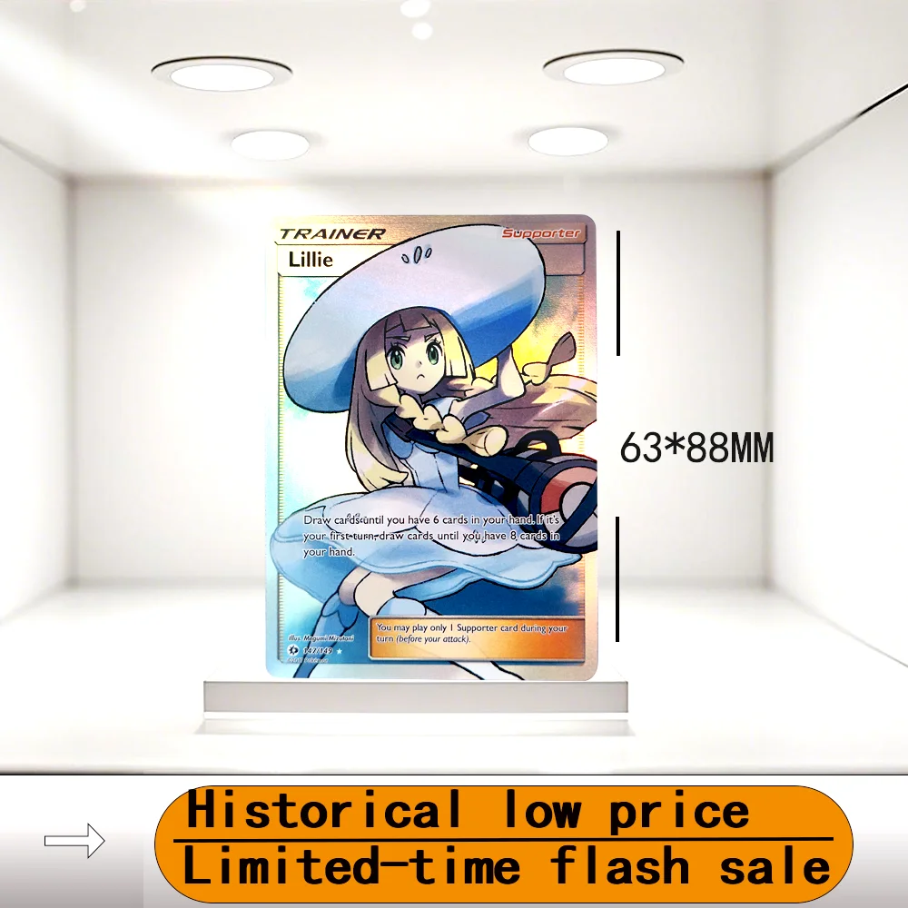 

CS IEM PKM Cards Holographic Lillie Lisia Zinnia Lana Lacey Diantha Hobbies Rare Collection Battle Cards Toys Gifts