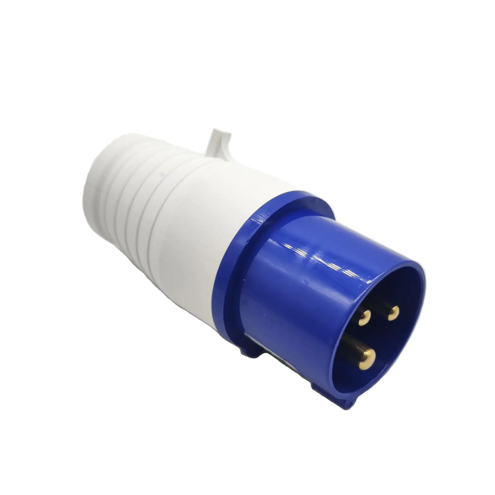 Industrial IEC 60309 16A 3-Pin Male Power Plug, 220-250V 2P+E, IP44 Waterproof