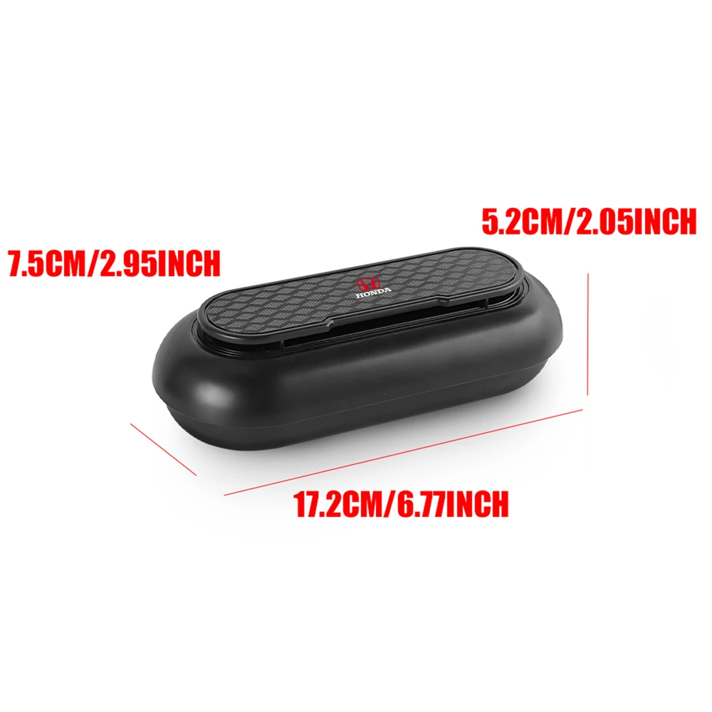 Car Sun Visor Glasses Case Pressure Cover Storage Box Auto Accessories For Honda Mugen Power Civic Accord Odyssey Jazz Spirior view 6