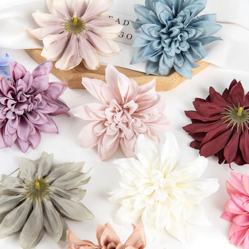 10PCS Artificial Flowers Silk Gerbera Home Decor Garden Christmas Bridal Accessories Clearance DIY Candy Box Wedding Scrapbook