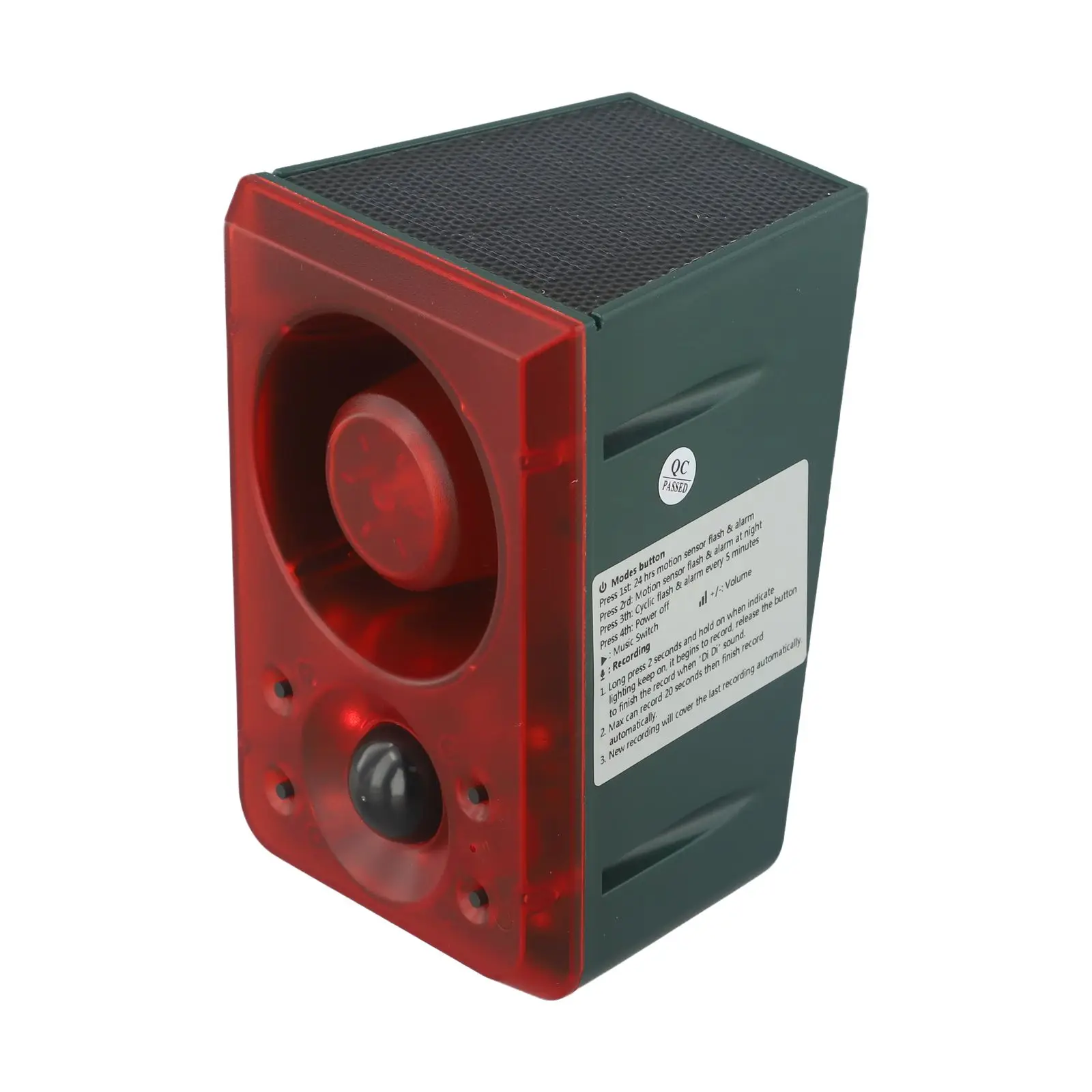 1pc allarme sensore di movimento esterno solare per laghetto agricolo frutteto rilevamento a infrarossi suono luce allarme luce accessori per utensili elettrici