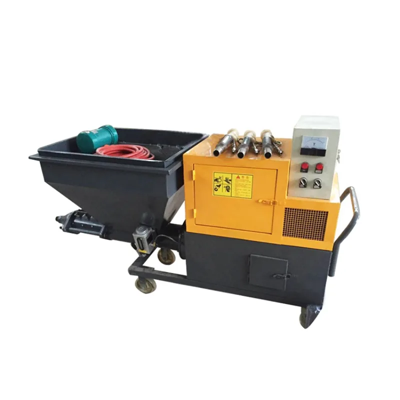 China Supply Cement Mortars Spraying Machine Electric Power Small Mortar Sprayer for Exporting Mortar Plaster Spraying Machine