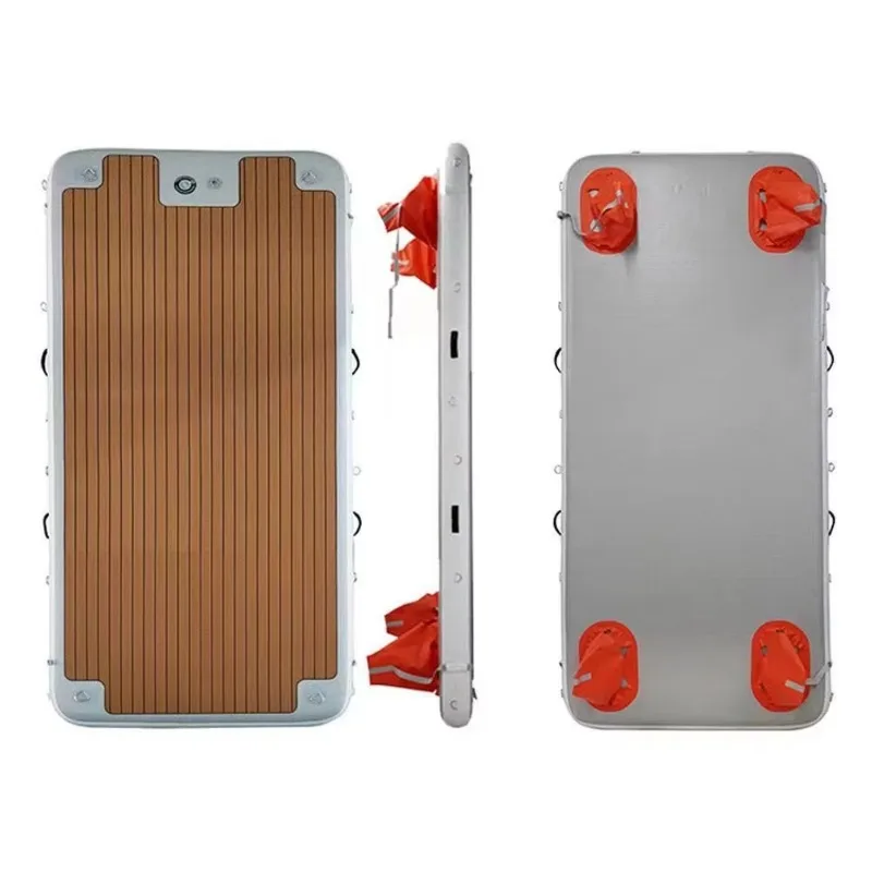 Plastic Boat Aluminum PVC Inflatable Wharf Wharf Floating Pool Fishing Platform Fast Delivery