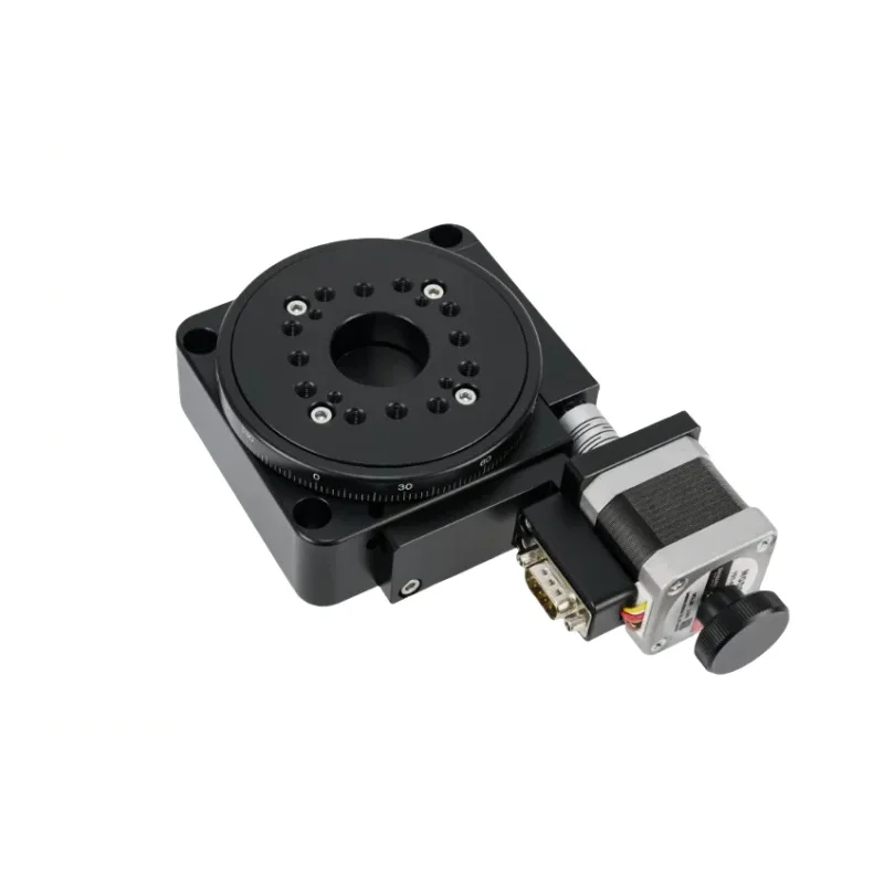 

Электрический поворотный столик PX110-100, поворотный столик с электроприводом, электрическая вращающаяся платформа, прецизионный поворотный стол.