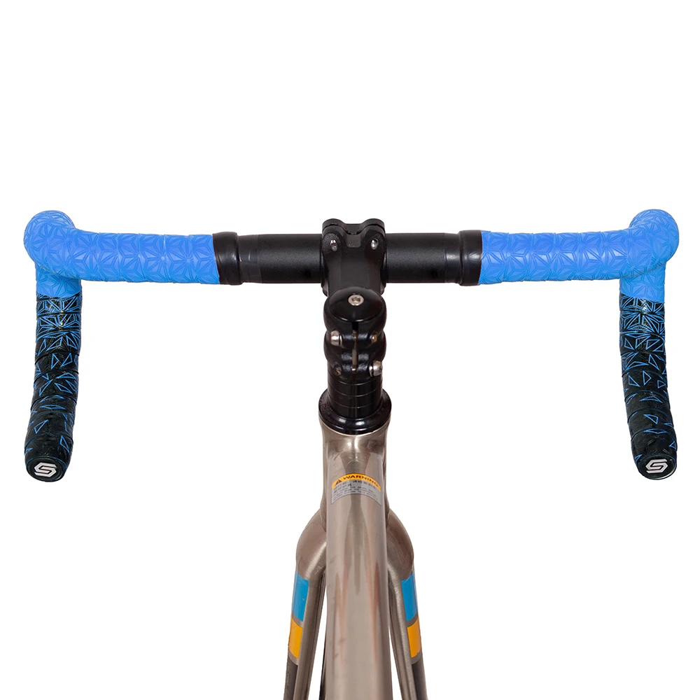 1 Paar Neues Fahrradlenkerband Zweifarbiges Rennrad-Lenkerband mit Chrysanthemenmuster EVA+PU Weiches Anti-Vibrations-Lenkerband Langlebiges Lenkerband – Detail 15