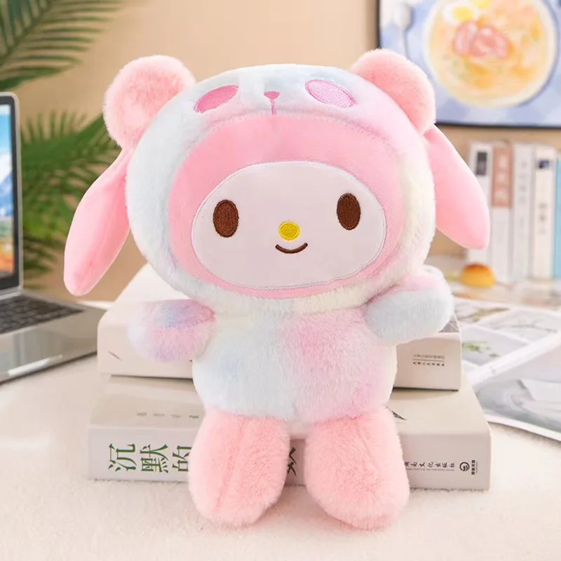 Colorful Sanrio Kuromi Plush Toy Doll Jade Guigou Melody Pillow for Children's Birthday Gift