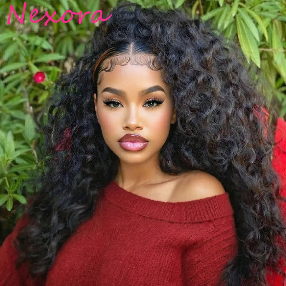 

Парик Nexora Lace Front Water Wave из натуральных волос, глубокие кудри, с фронтальной частью 13x6 для незаметной линии роста волос, для женщин