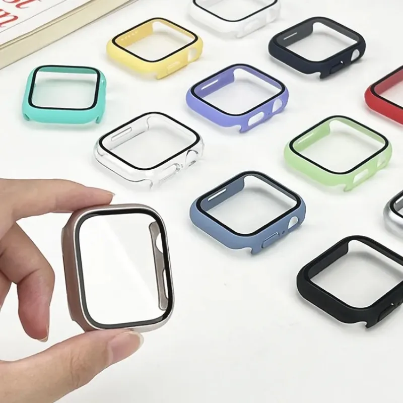 

Protective Screen For Apple watch iwach 41MM Series 9 8 7 case / Apple watch iwach 7 8 9 45mm Protector Case / Protection cover