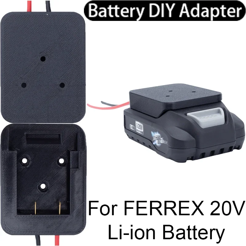 For Ferrex 20V Li-ion battery DIY adapter self-transformed toy car, robot DIY power supply 14AWG wire gauge DIY adapter