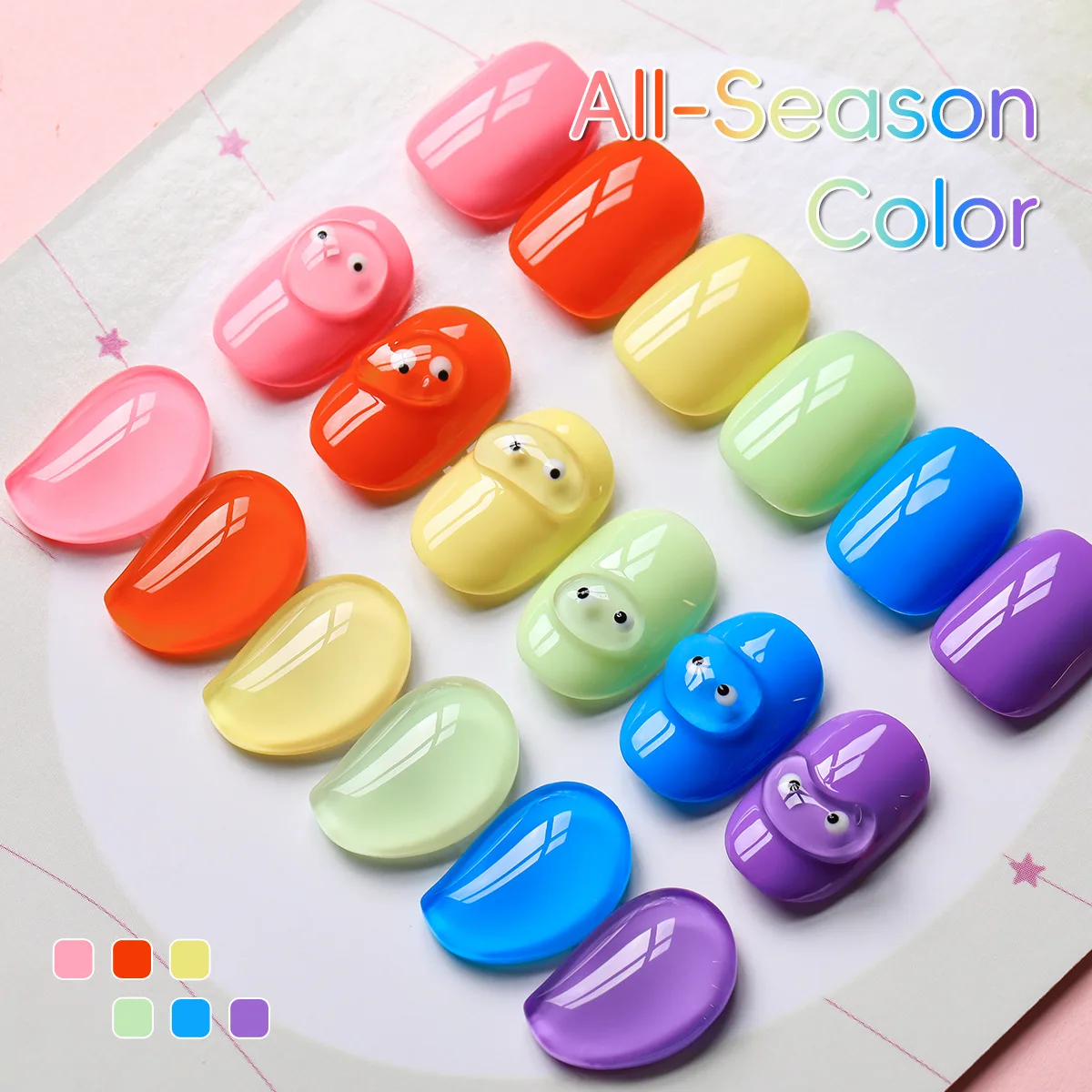 Juego de Esmalte de uñas en Gel de dopamina, 6 colores, 15ML, Vernis semipermanente, remojo de esmalte de Gel híbrido Led UV, Kits de capa superior Base