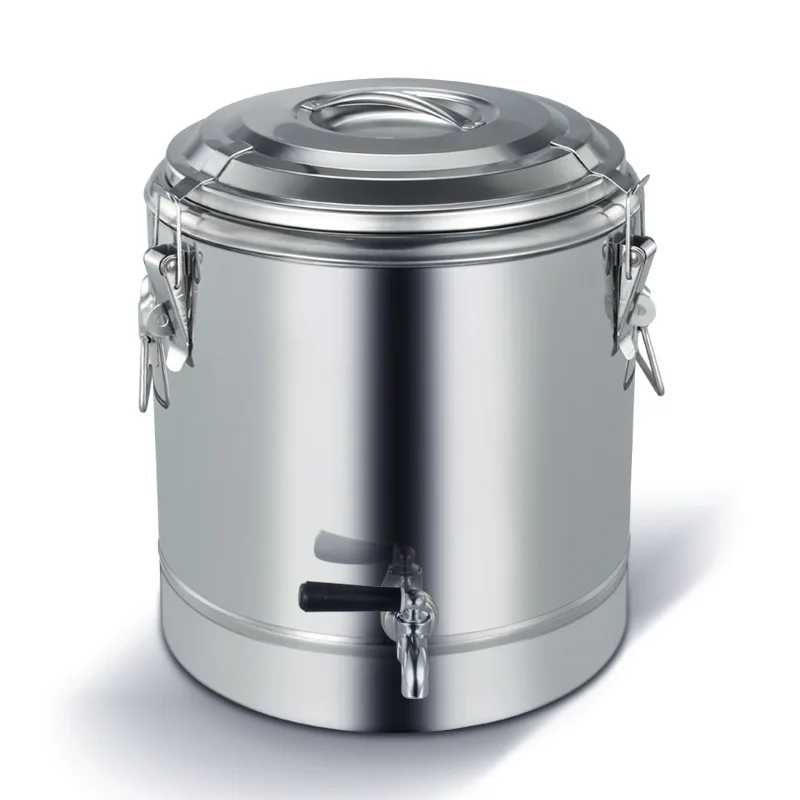 

304 stainless steel thermal insulation bucket commercial rice bean flower thermal insulation soup porridge
