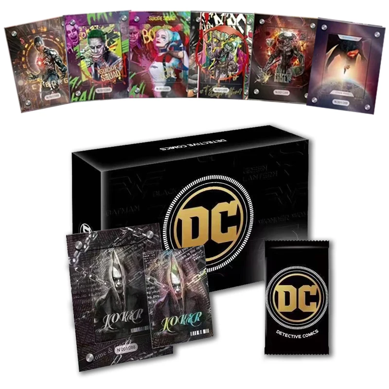 

DC Movie Series Лига Справедливости Периферийные устройства Супермен Редкие S-карты Marvel The Avengers Booster Box Детская игрушка в подарок на Рождество и день рождения