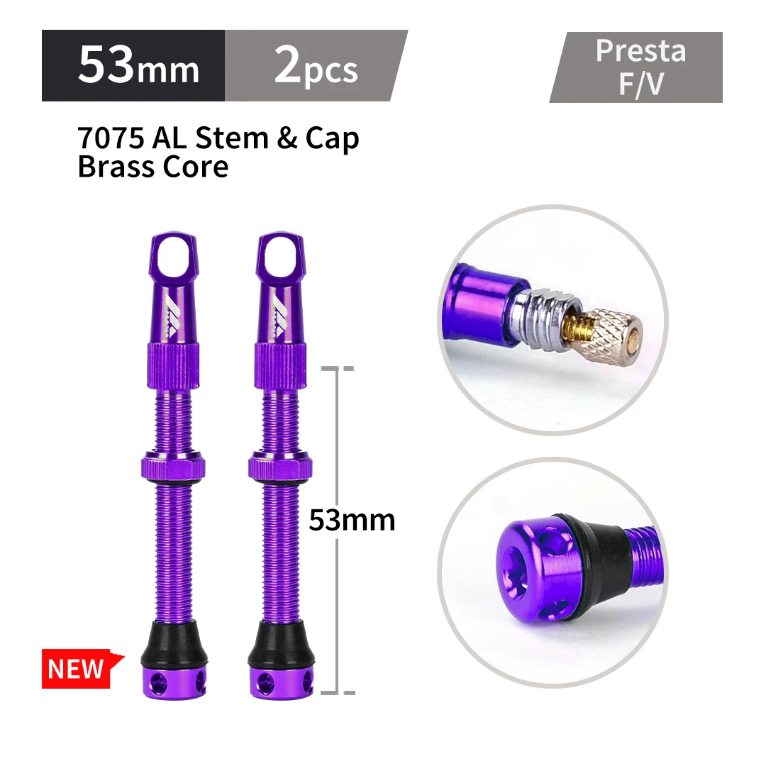 MANA 1 Paar Fiets Presta Ventiel 40/53/63/78/100mm 7075 Aluminium Voor Tubeless Road/MTB/Gravel Bike-ELITEWHEELS Ventiel