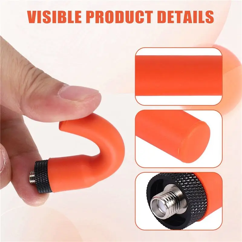 AYHF 4X Walkie Talkie Soft Antenna SF-20 Mini Short Aerial SMA-F Dual Band VHF UHF For UV-K6 UV-21 UV-17 UV-18Pro Max Radio A view 3