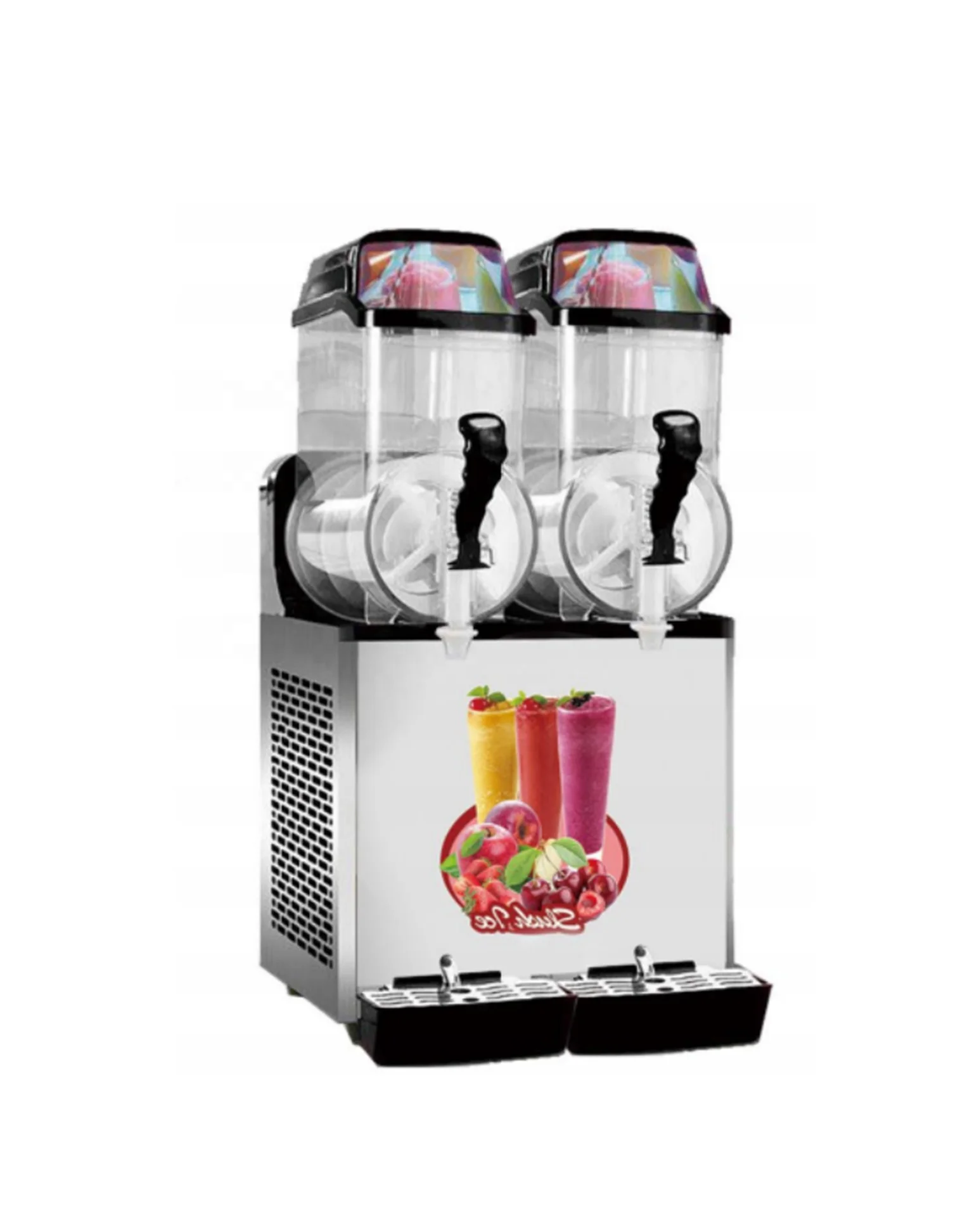 12l *2 Stainless Steel Two Tanks Slush Machine Slush Ice Making Machine