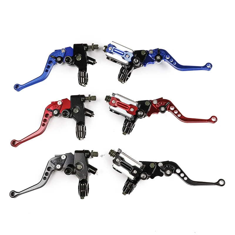 Motorcycle Left Clutch handle Right Brake Pump Master Cylinder Hydraulic Brake Lever For Dirt Pit Bike ATV Quad Moped Scooter